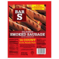 Bar S Classic Smoked Sausage, 40 Ounce