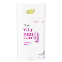 Dove Vitamin Care+ Deodorant, Aluminum Free, Raspberry & Rose, 2.6 Ounce