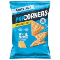PopCorners White Cheddar Flavored Popped-Corn Snacks Party Size, 12 Ounce