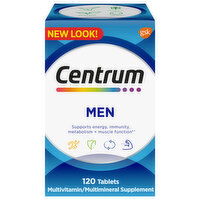 Centrum Multivitamin/Multimineral Supplement, Men, Tablets, 120 Each