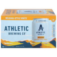 Athletic Brewing Co Beer, Belgian Style White, Wit's Peak, 6 Each