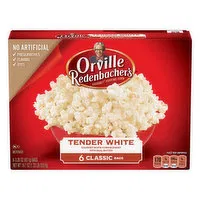 Orville Redenbacher's Tender White Gourmet Microwave Popcorn, 6 Each