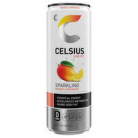 Celsius Live Fit Sparkling Mango Lemonade Energy Drink, 12 Fluid ounce