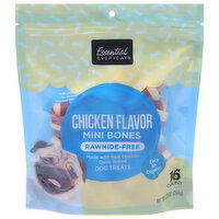 Essential Everyday Dog Treats, Chicken Flavor, Mini Bones, 16 Each