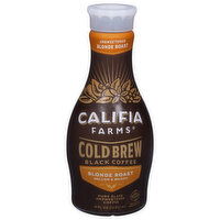 Califia Farms Black Coffee, Blonde Roast, Unsweetened, Cold Brew, 48 Fluid ounce