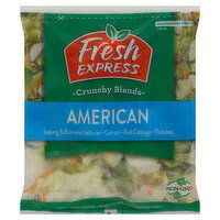 Fresh Express Crunchy Blends Salad, American, 11 Ounce
