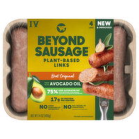 Beyond Meat Beyond Sausage Links, Plant-Based, Brat Original, 4 Each