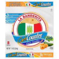 La Banderita CarbCounter Flour Tortillas, Queso & Jalapeno, 8 Each