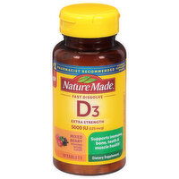 Nature Made Vitamin D3, Fast Dissolve, Extra Strength, 125 mcg, Tablets, Mixed Berry, 70 Each