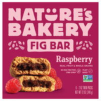 Nature's Bakery Fig Bar, Raspberry, Twin Packs, 6 Each