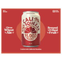 Cali Squeeze Beer, Citrus Wheat Ale, Blood Orange, 12 Each