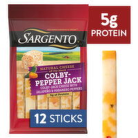 SARGENTO Sargento® Colby-Pepper Jack Natural Cheese Snack Sticks, 12-Count, 8.89 Ounce