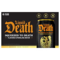 Liquid Death Flavored Sparkling Water, Squeezed to Death, 6 Each