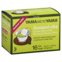 Yama Moto Yama Green Tea with Roasted Brown Rice, Tea Bags, 16 Each