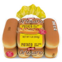 Sara Lee Artesano Potato Hot Dog Buns, 8 Each
