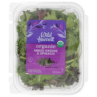 Wild Harvest Mixed Greens & Spinach, Organic, 5 Ounce