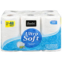 Essential Everyday Bathroom Tissue, Ultra Strong, Mega Rolls, Two-Ply, 12 Each