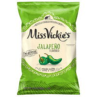 Miss Vickie's Potato Chips, Kettle Cooked, Jalapeno Flavored, 8 Ounce