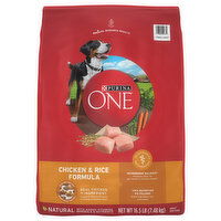 Purina One Dog Food, Natural, Chicken & Rice Formula, Adult, 16.5 Pound