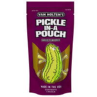Van Holten's Pickle-in-a-Pouch, Garlic Flavored, 1 Each