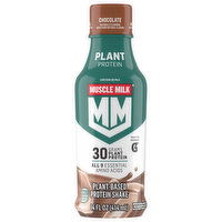 Muscle Milk Plant-Based Chocolate Protein Shake, 14 Fluid ounce