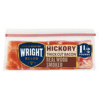 Wright Wright Brand Thick Cut Hickory Bacon, 1.5 lb, 24 Ounce