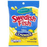 Swedish Fish Candy, Soft & Chewy, Blue Raspberry Lemonade, 8.04 Ounce