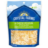 Crystal Farms Cheese, 4 Cheese Mexican Style Blend