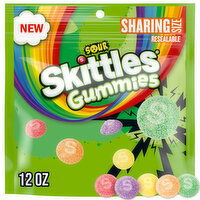 Skittles SKITTLES Sour Gummies Chewy Candy Assortment, 12oz, Sharing Size, Resealable Bag, 12 Ounce