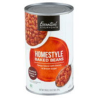 Essential Everyday Baked Beans, Homestyle, 28 Ounce