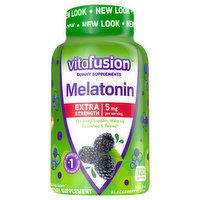 Vitafusion Melatonin, Extra Strength, 10 mg, Gummies, Blackberry Flavor, 120 Each