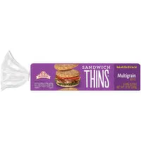 Brownberry Sandwich Thins Brownberry Multigrain Sandwich Thins, 6 Rolls, 12 oz, 12 Ounce