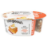 Too Good & Co. Yogurt, Low Fat, Peach Cinnamon Crisp, 4.5 Ounce