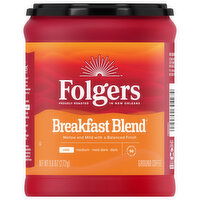 Folgers Coffee, Ground, Mild, Breakfast Blend, 9.6 Ounce