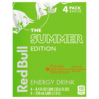 Red Bull The Summer Edition Energy Drink, Curuba Elderflower, 4 Pack, 4 Each