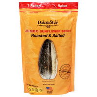 Dakota Style Sunflower Seeds, Roasted & Salted, Jumbo, 16 Ounce