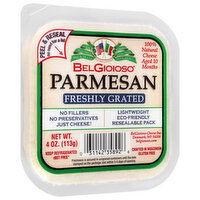 BelGioioso Cheese, Parmesan, Freshly Grated, 4 Ounce