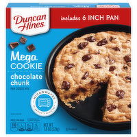 Duncan Hines Pan Cookie Mix, Chocolate Chunk, Mega Cookie, 7.8 Ounce