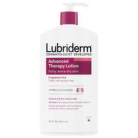 Lubriderm Lotion, Advanced Therapy, Fragrance-Free, 32 Fluid ounce