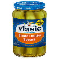 Vlasic Pickles, Bread & Butter Spears, Fresh Packed, 24 Fluid ounce