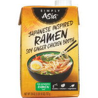 Simply Asia Japanese Inspired Ramen Soy Ginger Chicken Broth, 26 Fluid ounce