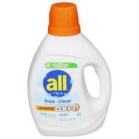 All Detergent, Advanced Oxi, Free Clear, 88 Fluid ounce