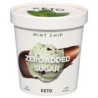 Keto Pint Zero Added Sugar Mint Chip Ice Cream, 1 Pint
