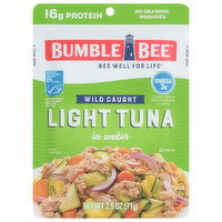 Bumble Bee Tuna, in Water, Light, Wild Caught, 2.5 Ounce