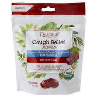 Quantum Health Cough Relief, Lozenges, Bing Cherry Flavor, 18 Each