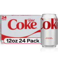 Diet Coke  Diet Soda Soft Drink, 24 Each