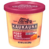 Kaukauna Spreadable Cheese, Port Wine, 6.5 Ounce