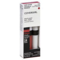 CoverGirl Outlast All-Day Lip Color, Moisturizing Topcoat, All-Day Colorcoat, Deep Cool 940, 1 Each