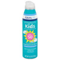 Equaline Kids Sunscreen, Continuous Spray, Broad Spectrum SPF 50, 5.5 Ounce