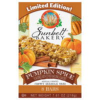 Sunbelt Bakery Granola Bars, Pumpkin Spice, Chewy, 8 Each